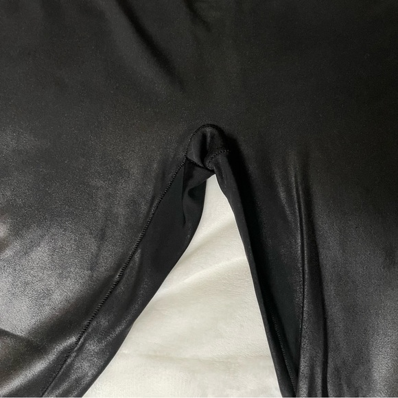 SPANX Faux Leather Side Stripe Leggings 2X Black - Picture 11 of 14